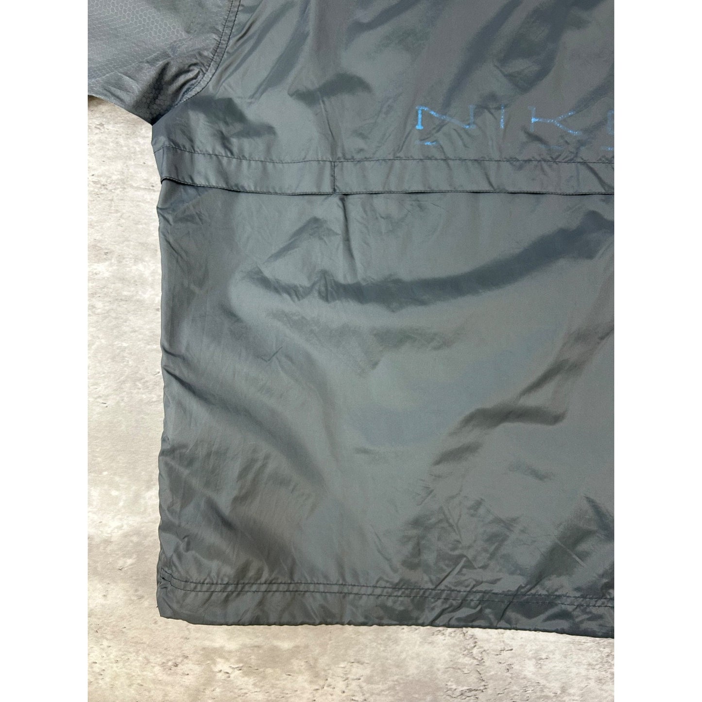 Vintage 2000s Nike Embroidered Swoosh Nylon 1/2 Zip WIndbreaker Jacket Sz Medium