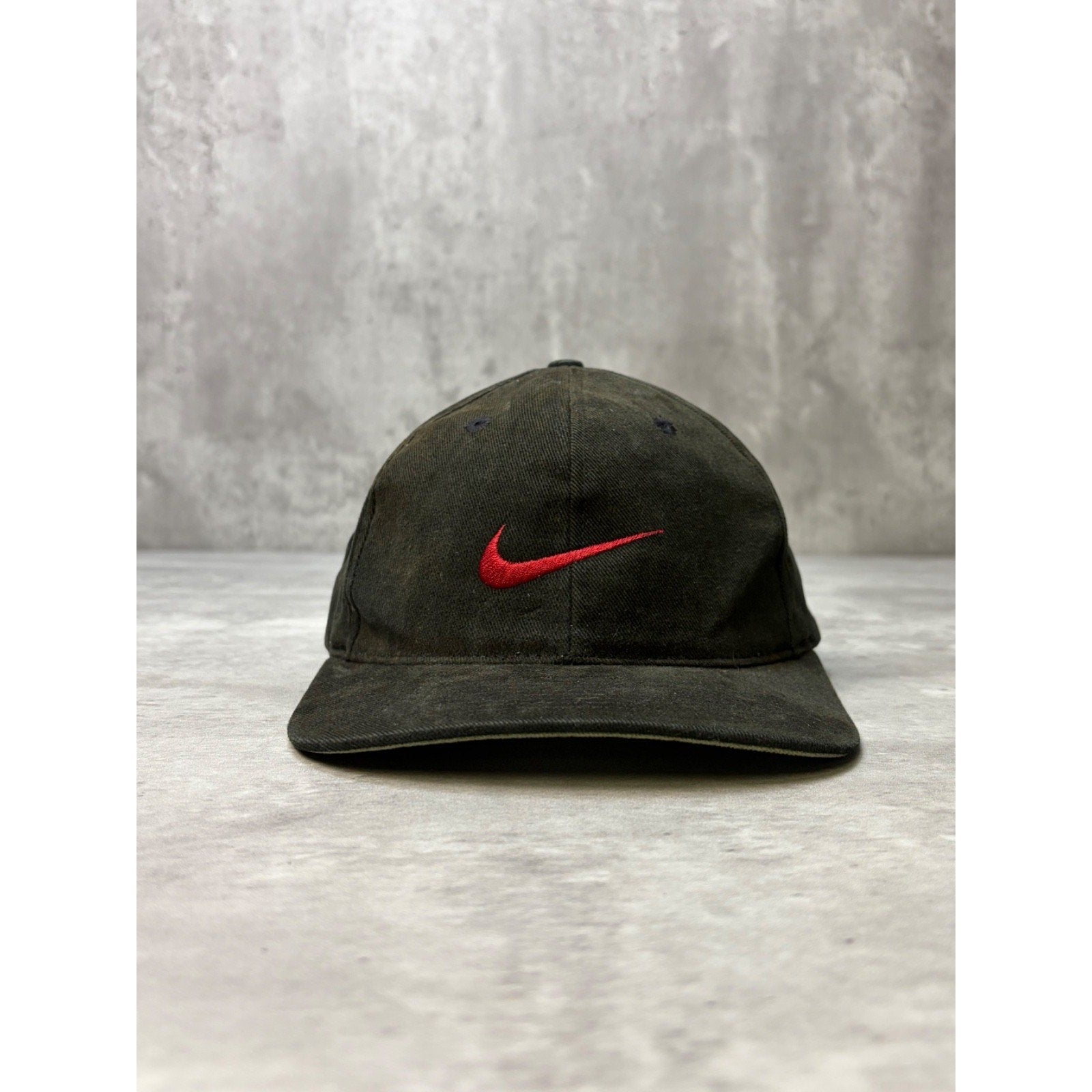 Vintage 90s Nike Embroidered Swoosh Two Tone Snapback Hat OSFA
