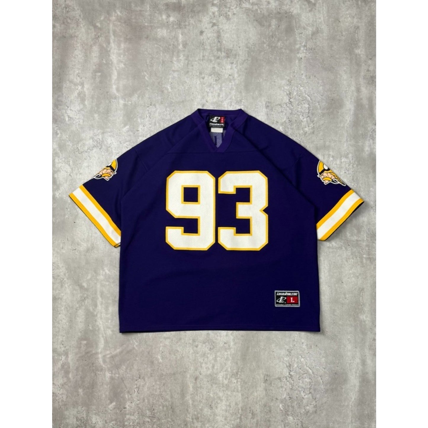 Vintage 90s John Randle #93 Minnesota Vikings NFL Logo Athletic Jersey Sz Large