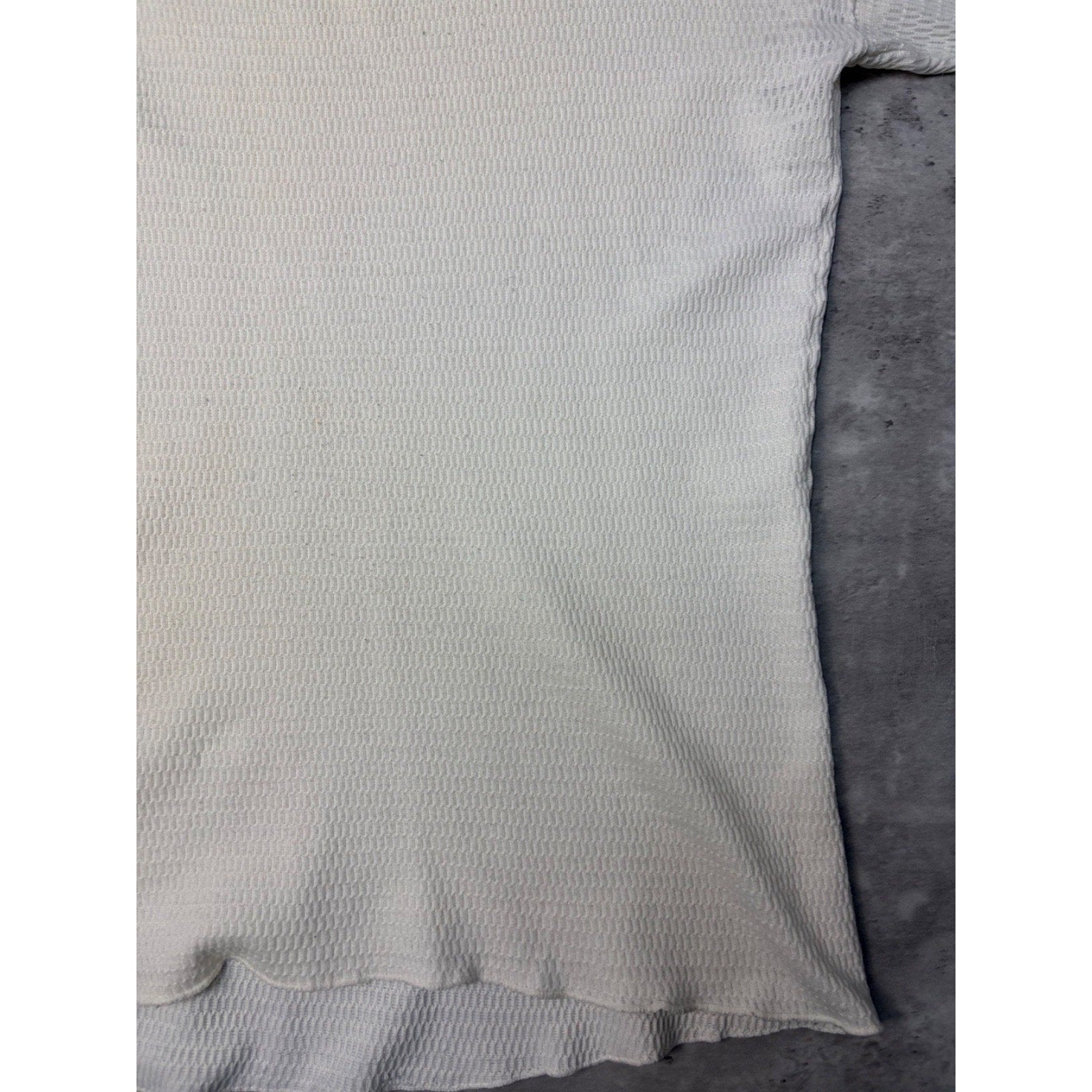 Vintage 1970s Hanes Waffle Print Thermal Long Sleeve T-Shirt Size XL