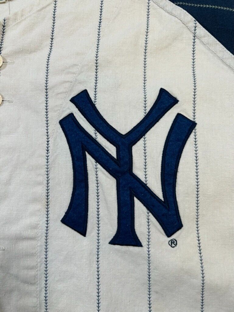 Vintage 90s Lou Gehrig #4 New York Yankees Pinstripe Jersey Size 3XL