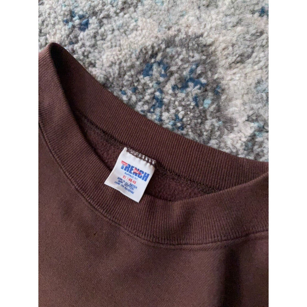 Vintage 90s Cleveland Browns NFL Helmet Graphic Spellout Sweatshirt Size XL