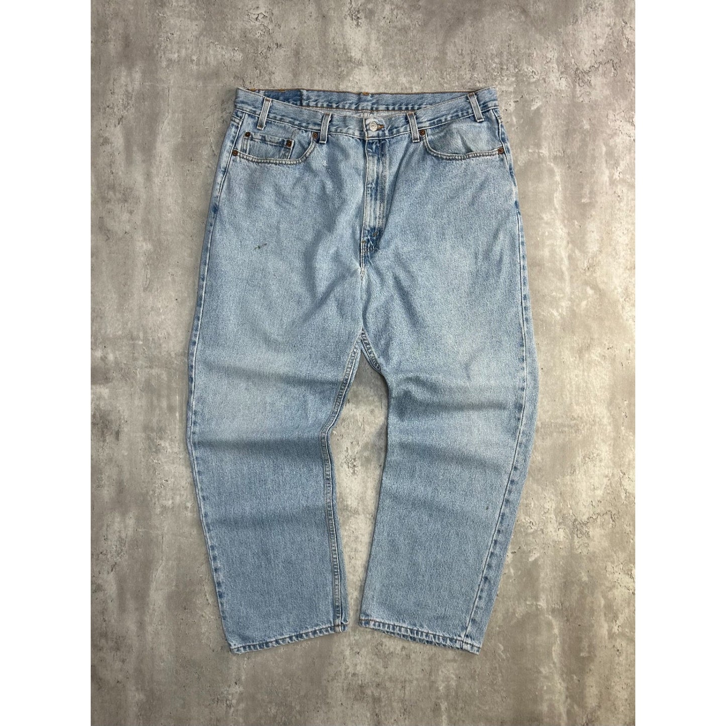 Vintage 90s Levis Red Tab Light Wash Denim Baggy Fit Pants Size 39