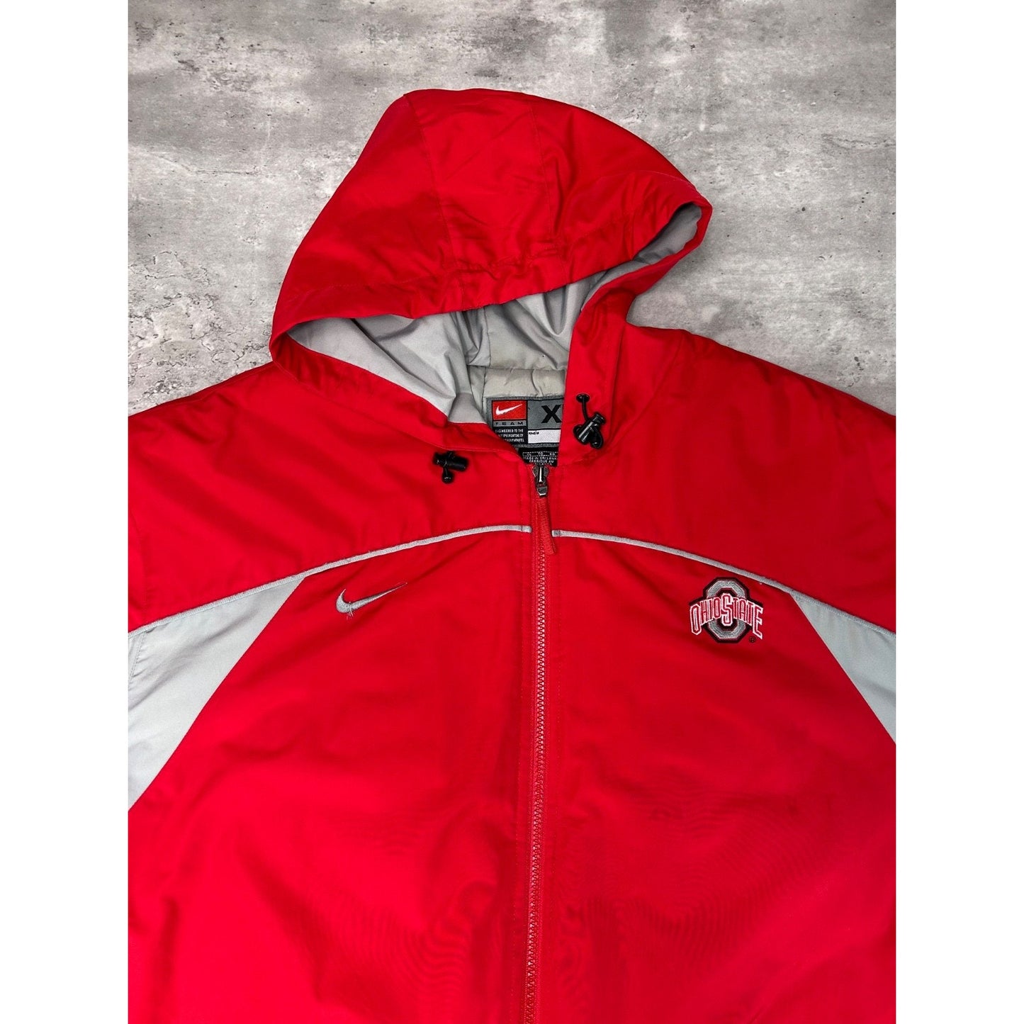 Vintage 2000s Ohio State Buckeyes NCAA Full Zip Hooded Nike Jacket Size XL