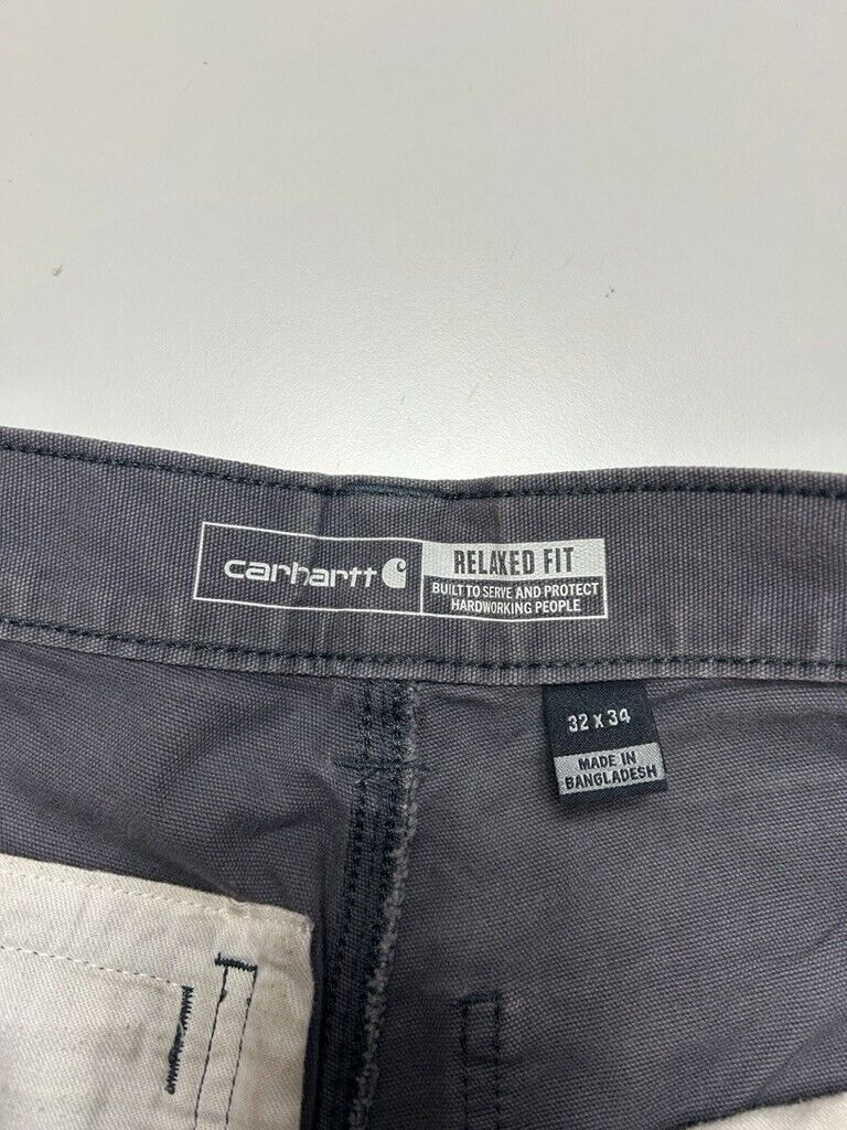 Carhartt Relaxed Fit Canvas Five Pocket Double Knee Workwear Pants Size 33