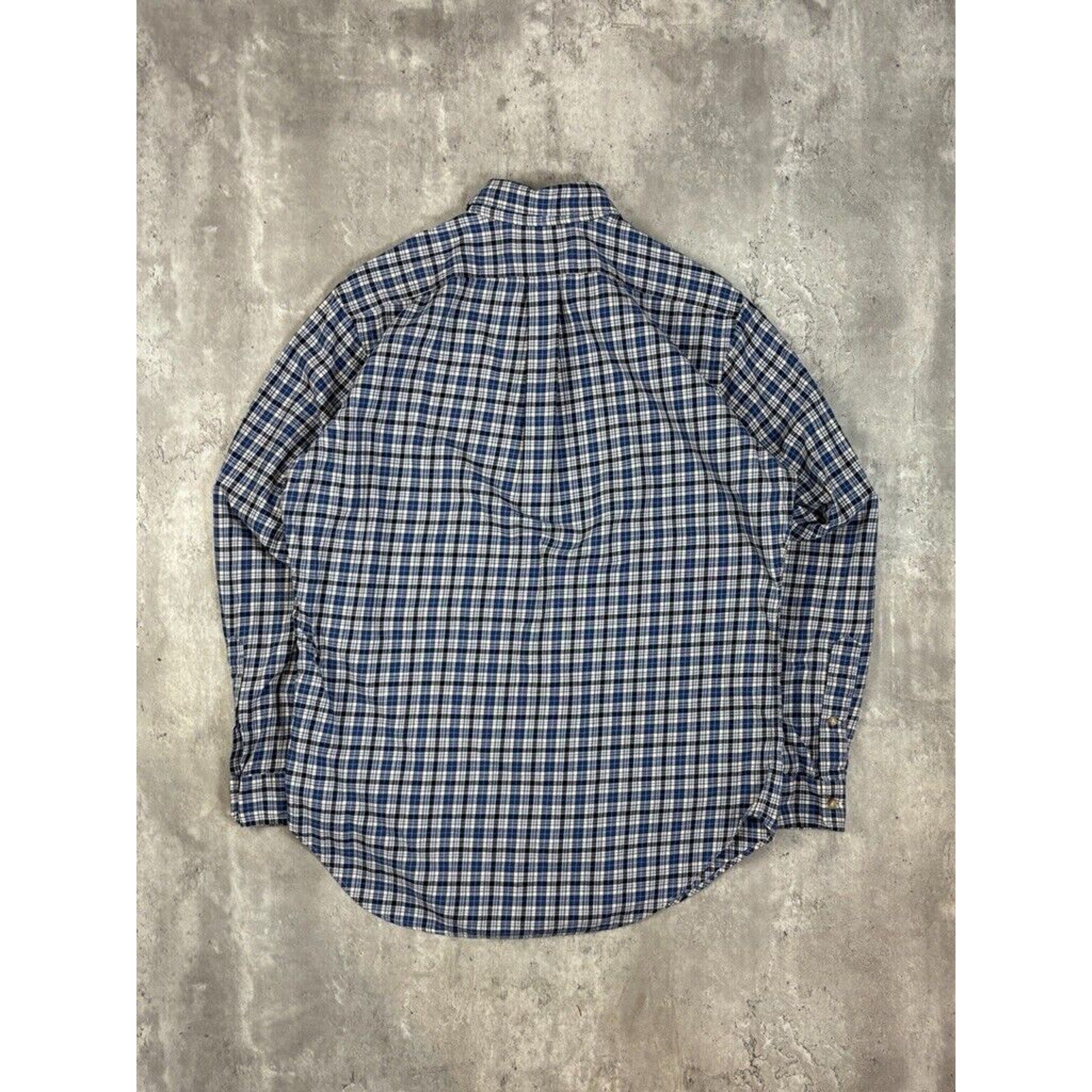 Vintage Polo Ralph Lauren Embroidered Pony Long Sleeve Button Up Shirt Size Medium