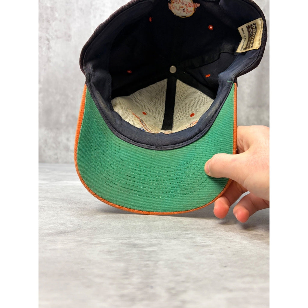 Vintage 90s Harley Davidson Embroidered Logo Spellout Snapback Hat OSFA
