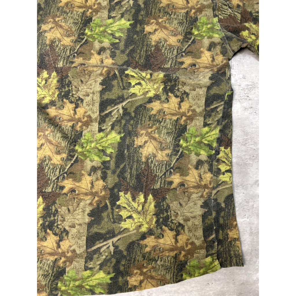 Vintage Nunavut Hunter Tree Camo Hunting Long Sleeve T-Shirt Size Large