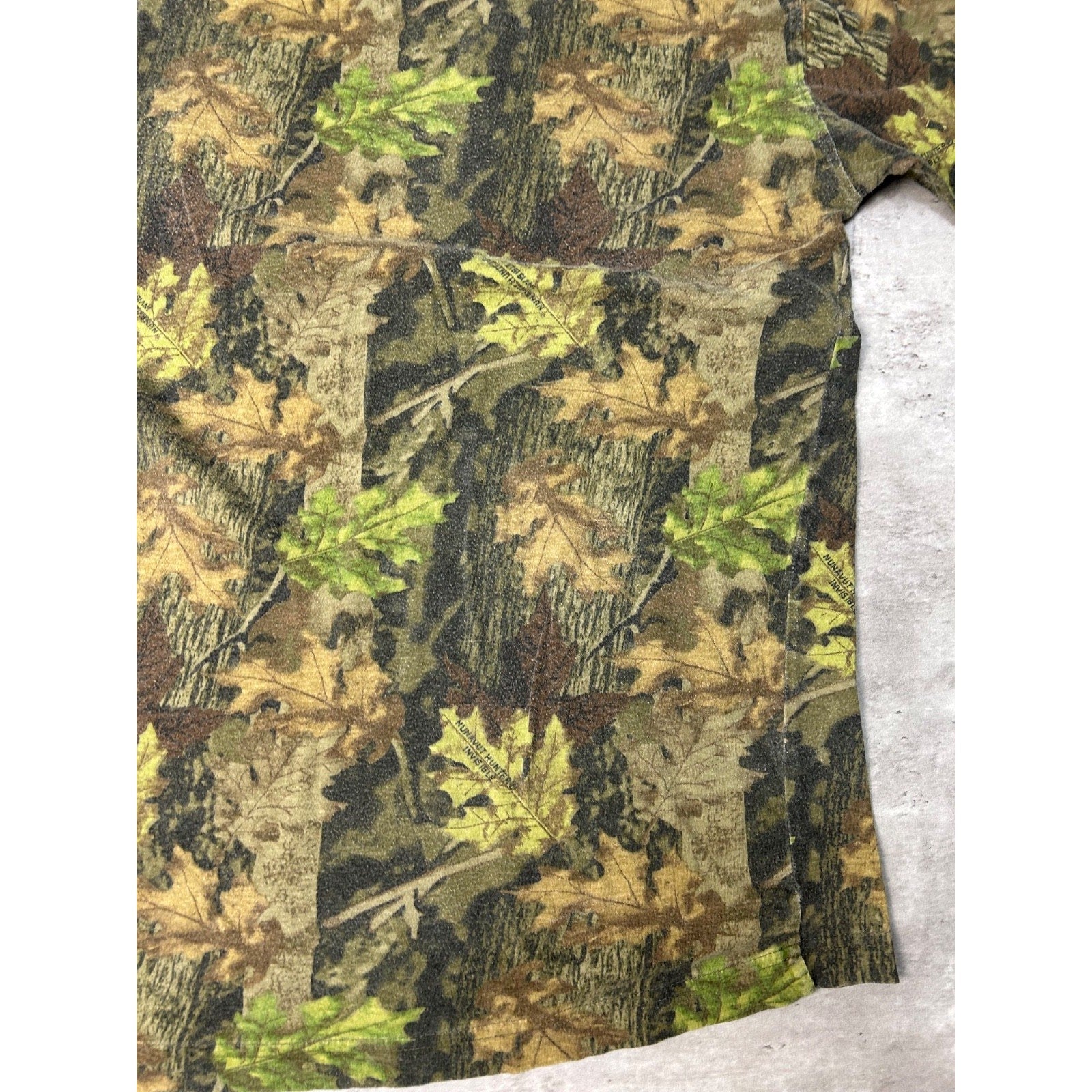 Vintage Nunavut Hunter Tree Camo Hunting Long Sleeve T-Shirt Size Large