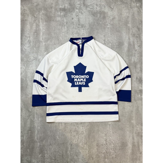 Vintage Toronto Maple Leafs NHL Stitched CCM Hockey Jersey Size Medium