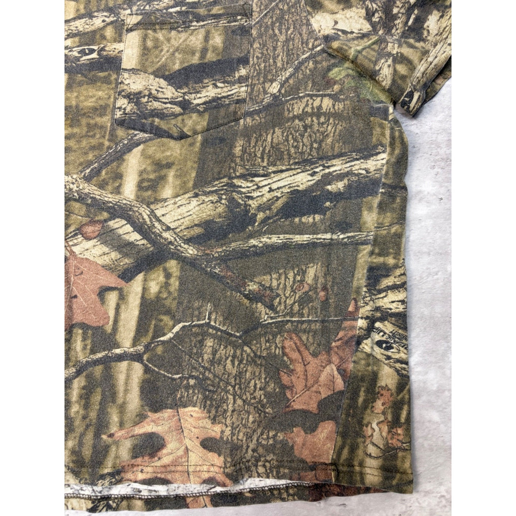 Mossy Oak Beak Up Infinity Tree Camo Hunting Pocket T-Shirt Size 2XL
