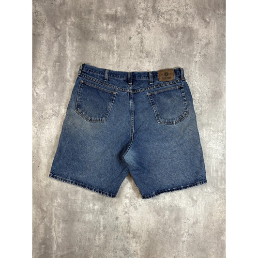 Vintage Wrangler Authentics Medium Wash Denim Shorts Size 38 Blue