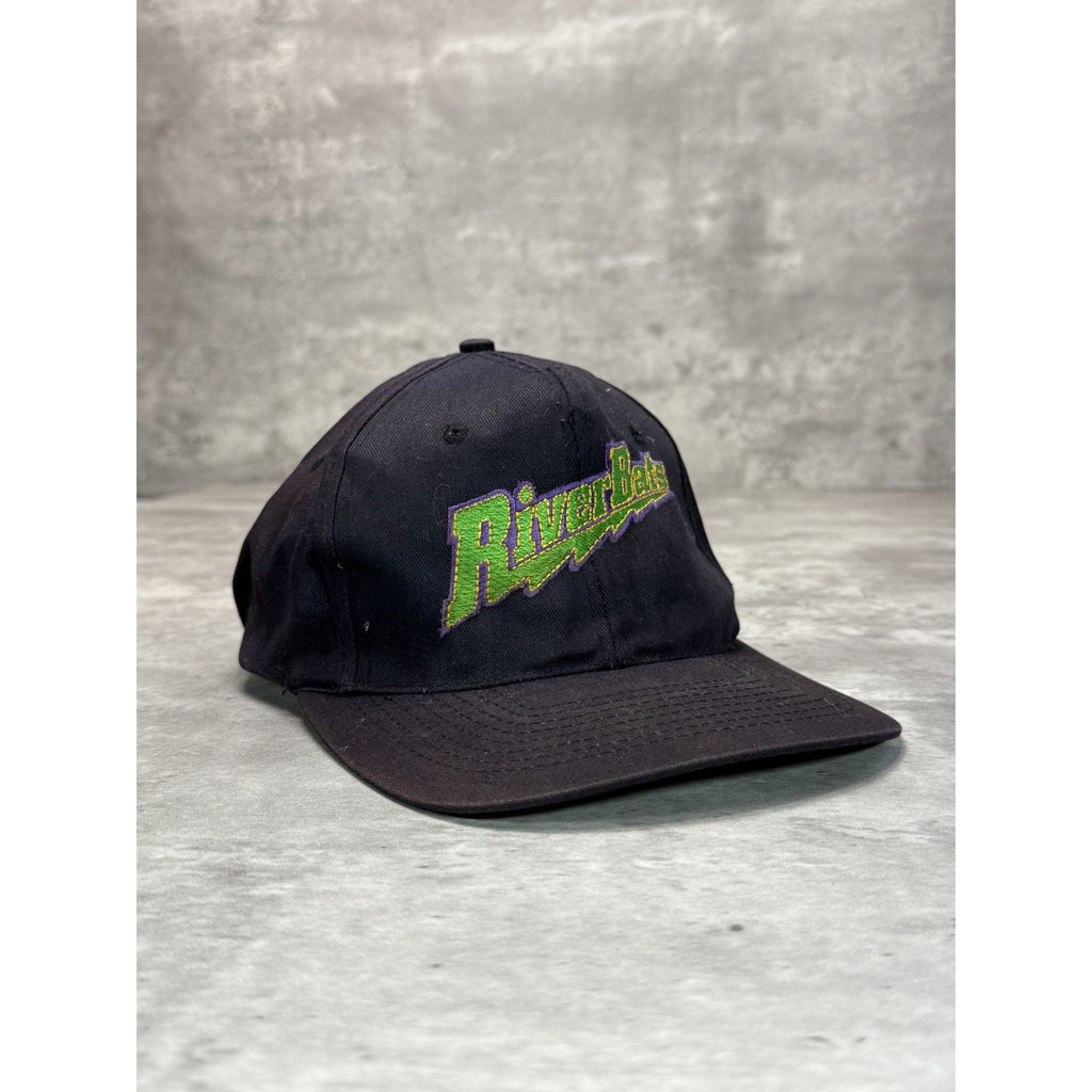 Vintage 90s Louisville Riverbats MiLB Embroidered Spellout Snapback Hat OSFA