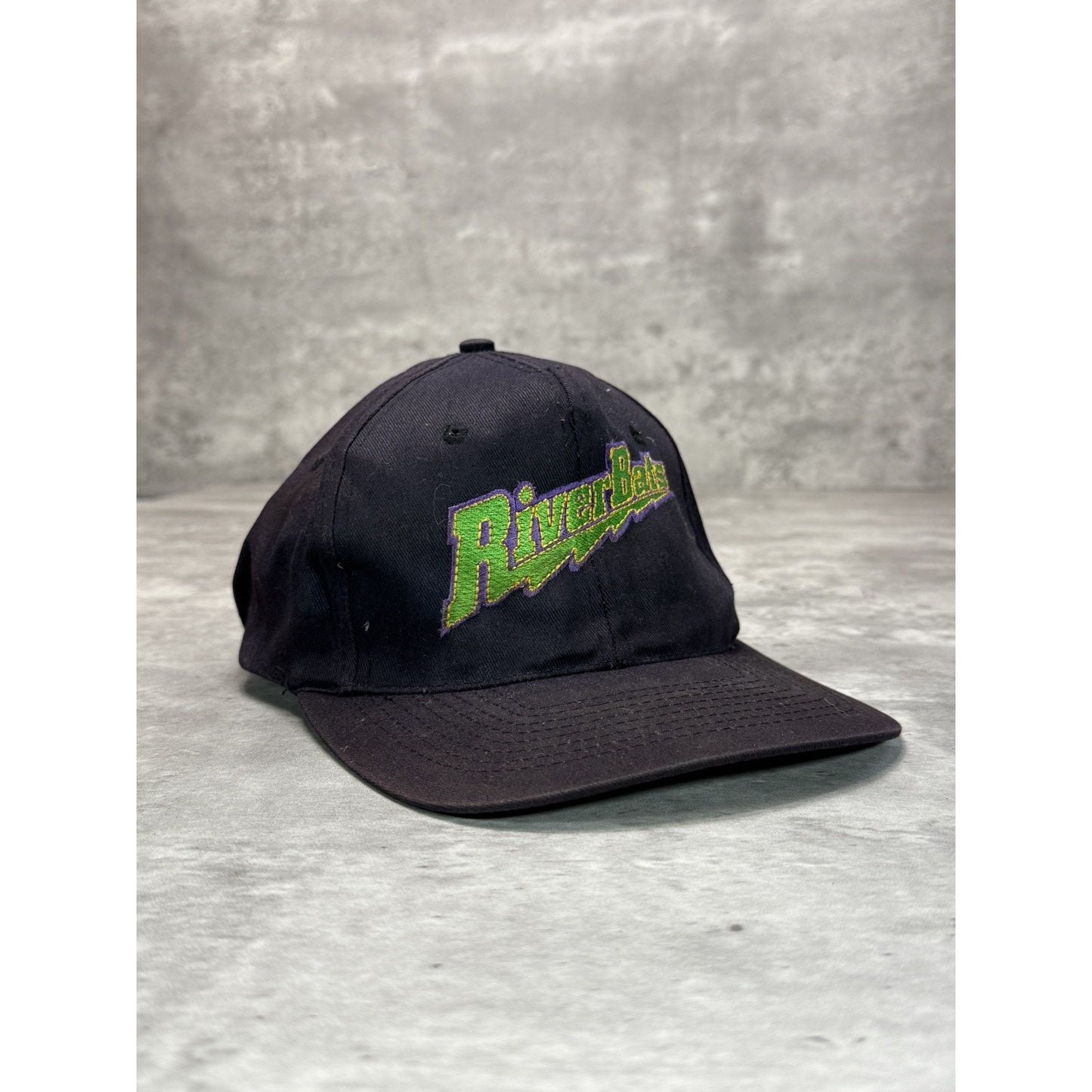 Vintage 90s Louisville Riverbats MiLB Embroidered Spellout Snapback Hat OSFA