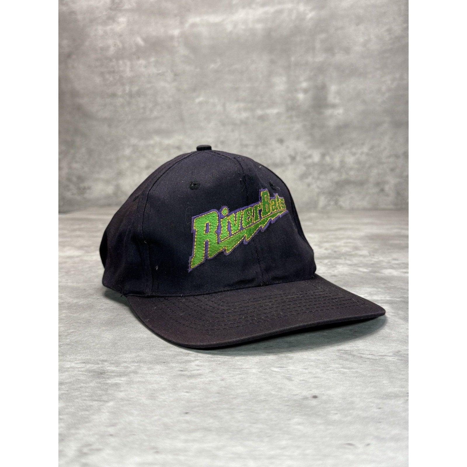 Vintage 90s Louisville Riverbats MiLB Embroidered Spellout Snapback Hat OSFA