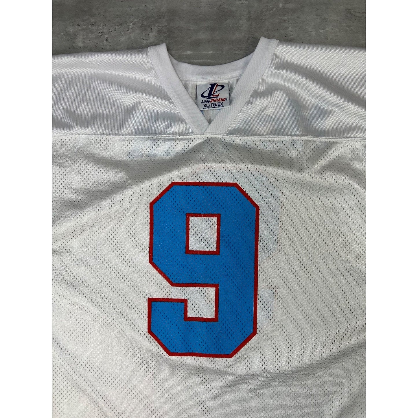 Vintage 90s Steve McNair #9 Houston Oilers NFL Logo Athletic Jersey Size XL
