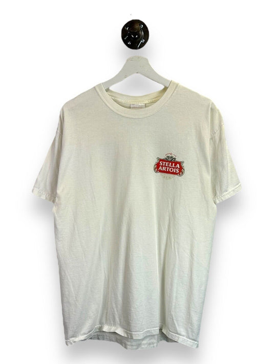 Vintage 90s Stella Artois Beer Promo Spellout T-Shirt Size Large