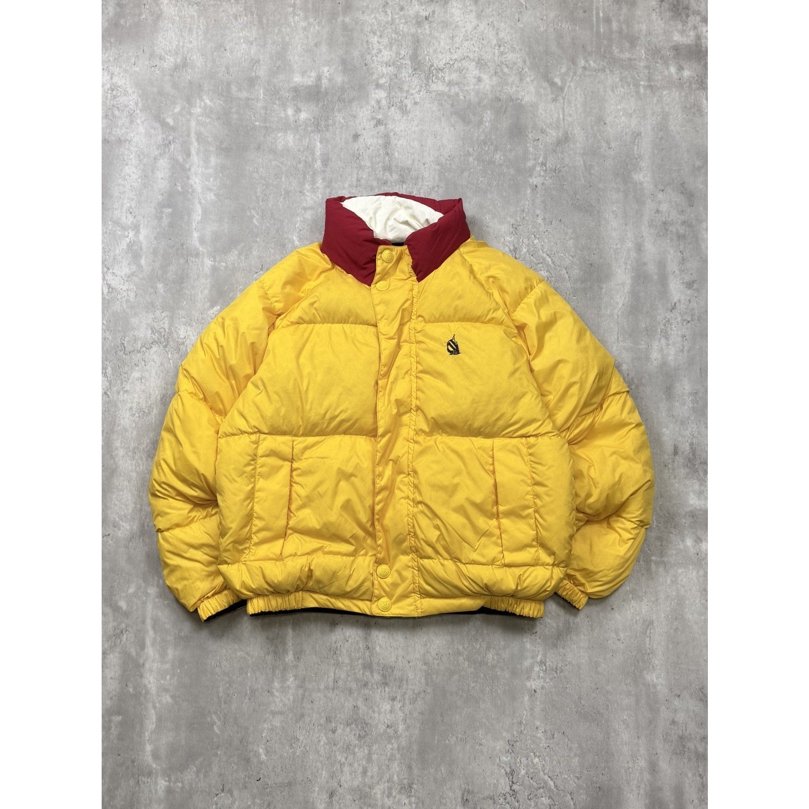 Vintage 90s Nautica Navigation Insulated Reversible Puffer Jacket Size Small