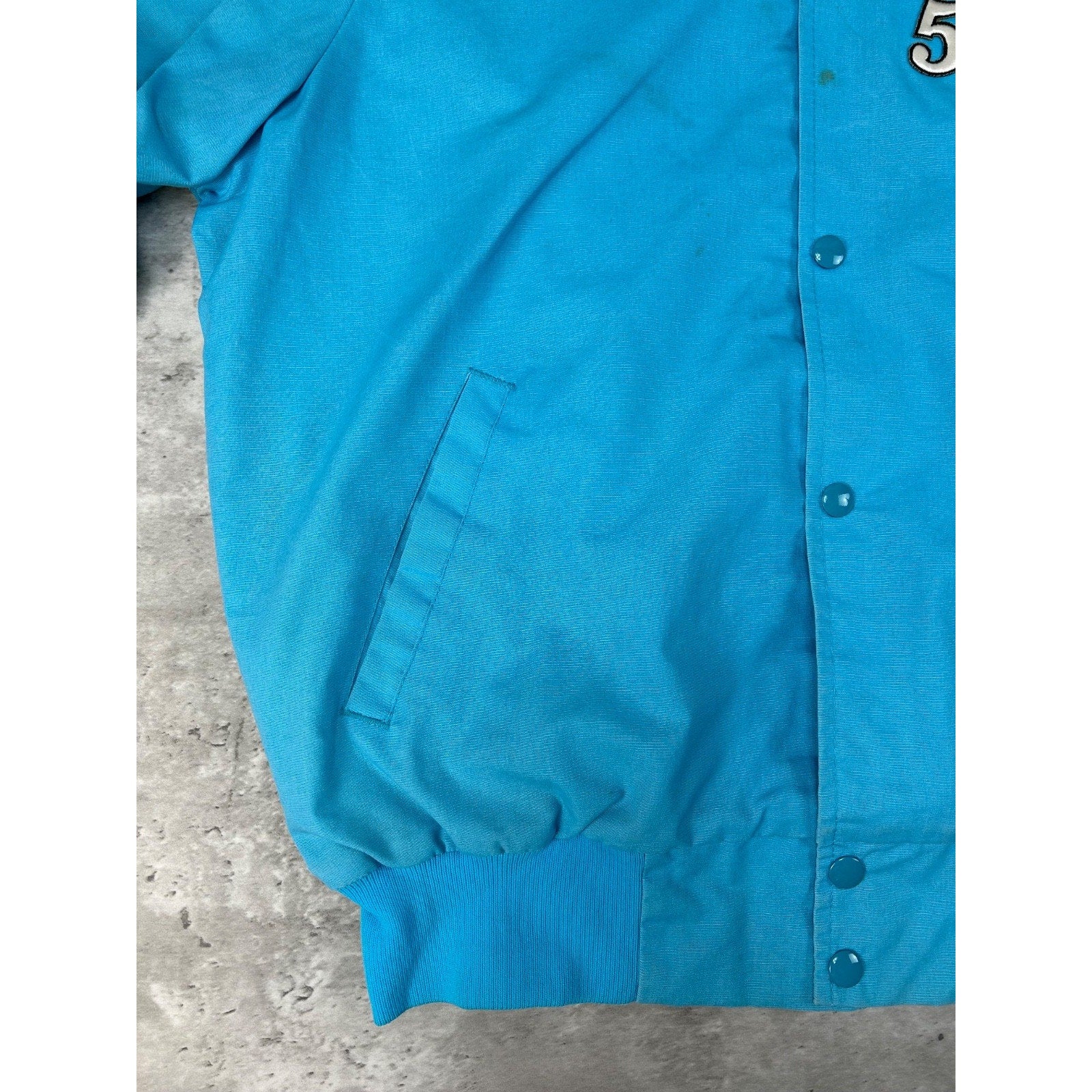 Vintage 80s/90s Lost In The 50s Embroidered Bomber Jacket Size Large