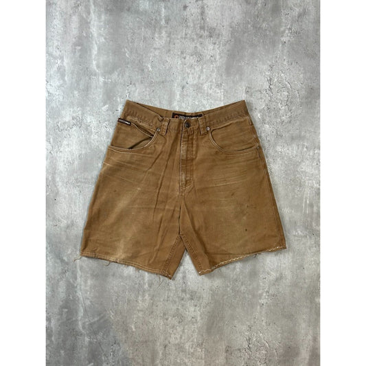 Vintage Y2K South Pole Canvas Workwear Style Carpenter Shorts Size 31