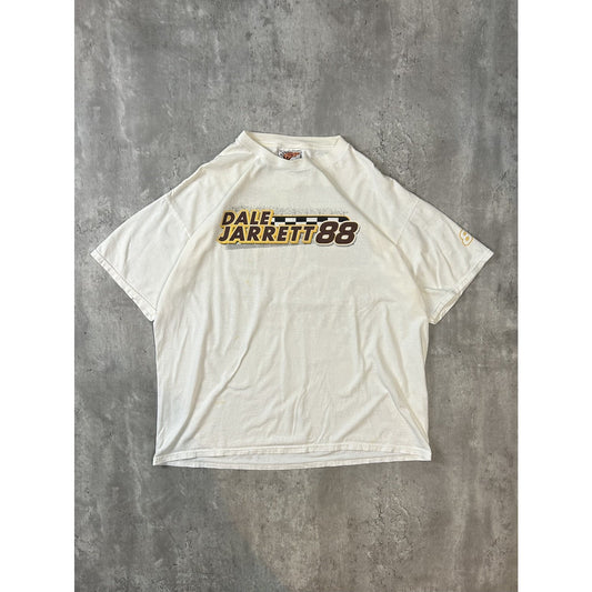 Vintage Dale Jarrett #88 Nascar Racing Spellout Graphic T-Shirt Size XL