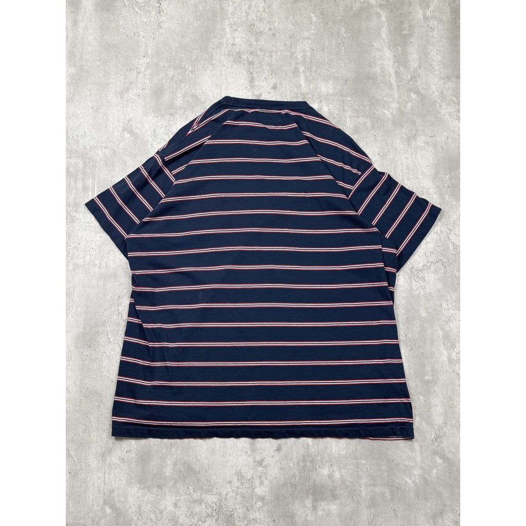 Vintage Polo Ralph Lauren Embroidered Pony Striped T-Shirt Size 2XL