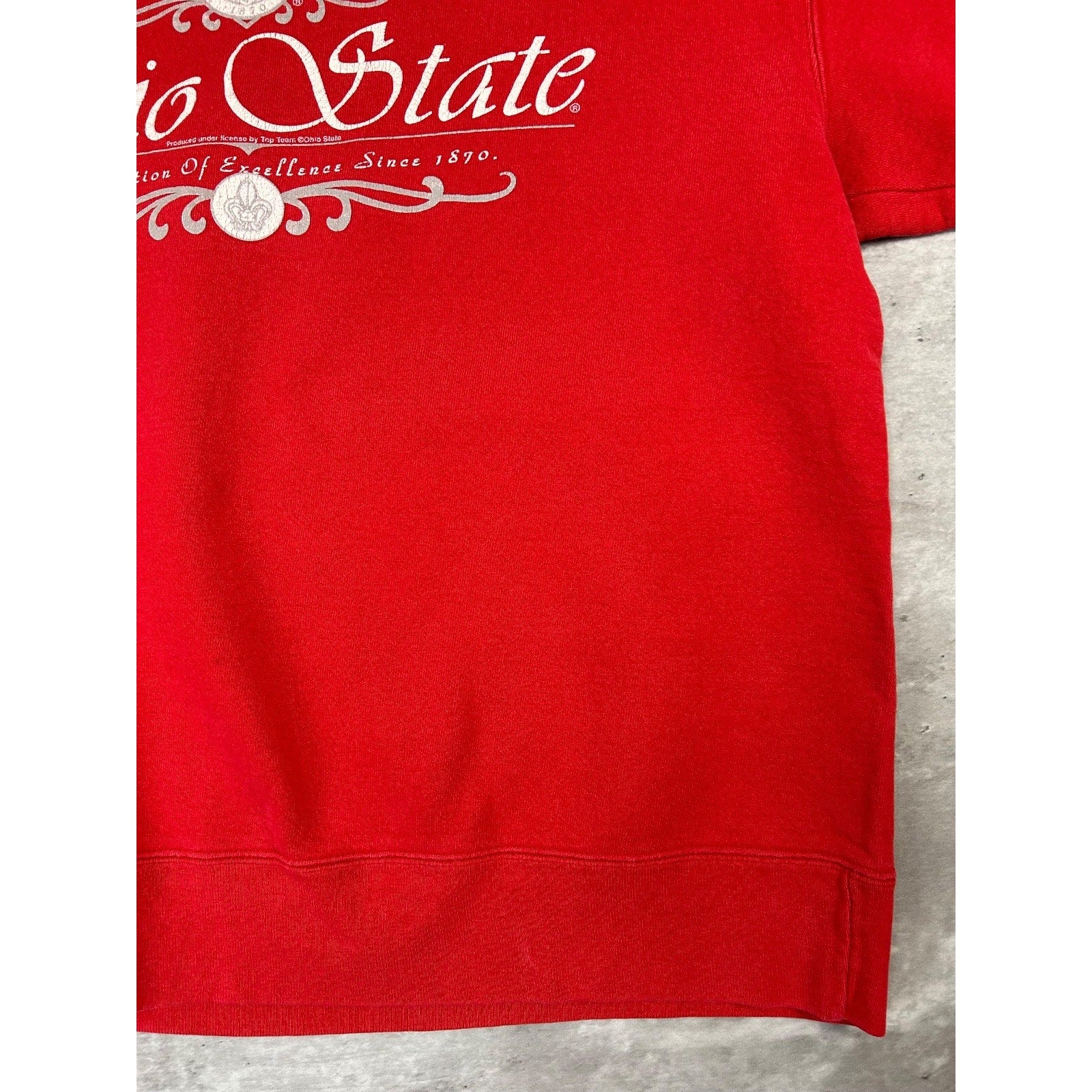 Vintage 90s Ohio State Buckeyes NCAA Graphic Spellout Sweatshirt Size Large