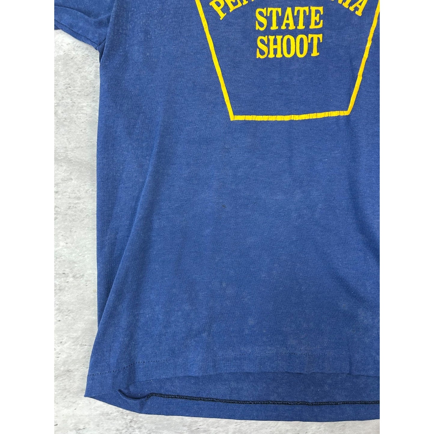 Vintage 80s/90s Pennsylvania State Shoot Skeet Shooting Graphic T-Shirt Medium