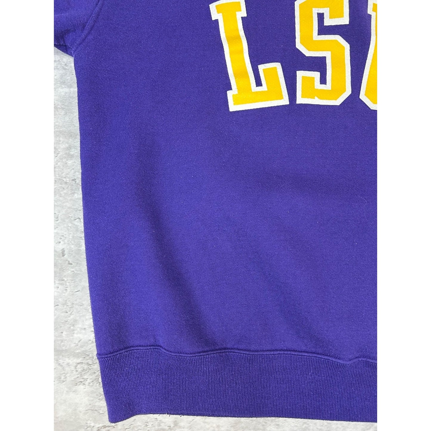 Vintage 90s LSU Tigers NCAA Embroidered Spellout Crewneck Sweatshirt Size XL