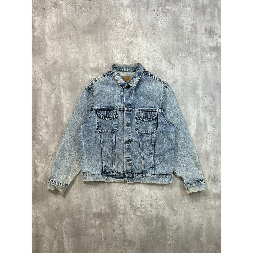Vintage 90s Gap Denim Light Wash Denim Trucker Jacket Size Medium