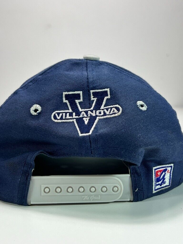 Vtg 90s Villanova University NCAA Embroidered Spellout Snapback Hat OSFA