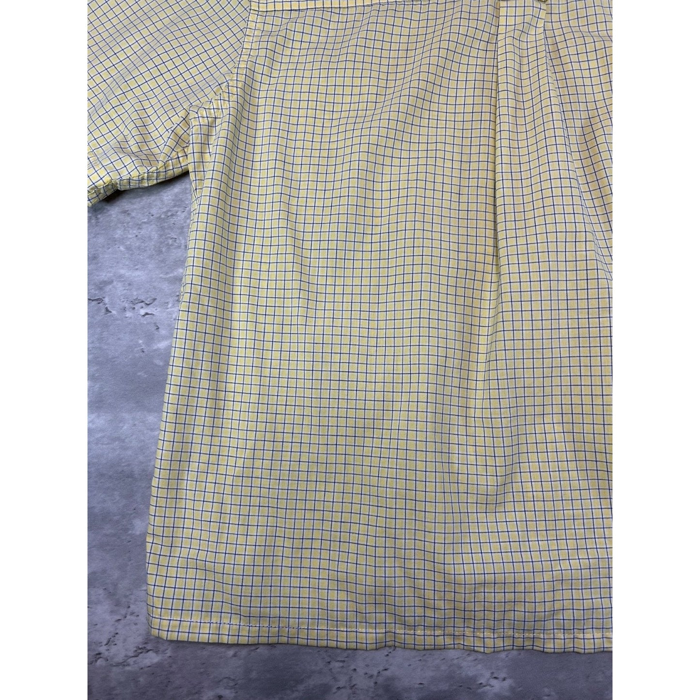 Vintage Chaps Ralph Lauren Plaid Single Pocket Short Sleeve Button Up Shirt Sz M