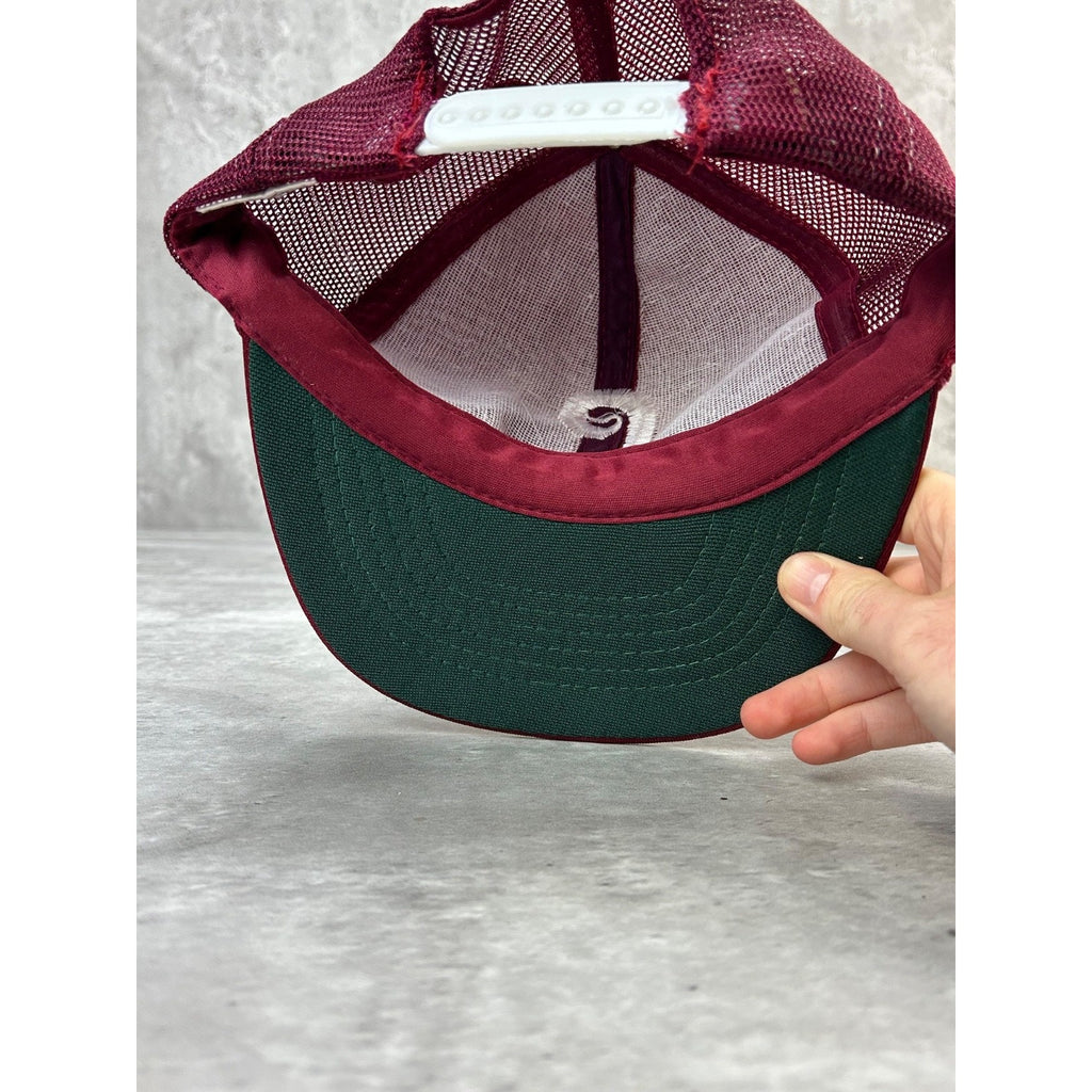 Vintage 80s Philadelphia Phillies MLB Embroidered Logo Trucker Snapback Hat OSFA