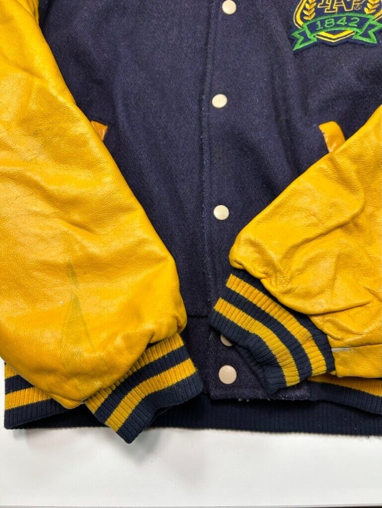 Vintage 80s University of Notre Dame Fighting Irish NCAA Varsity Jacket Size M