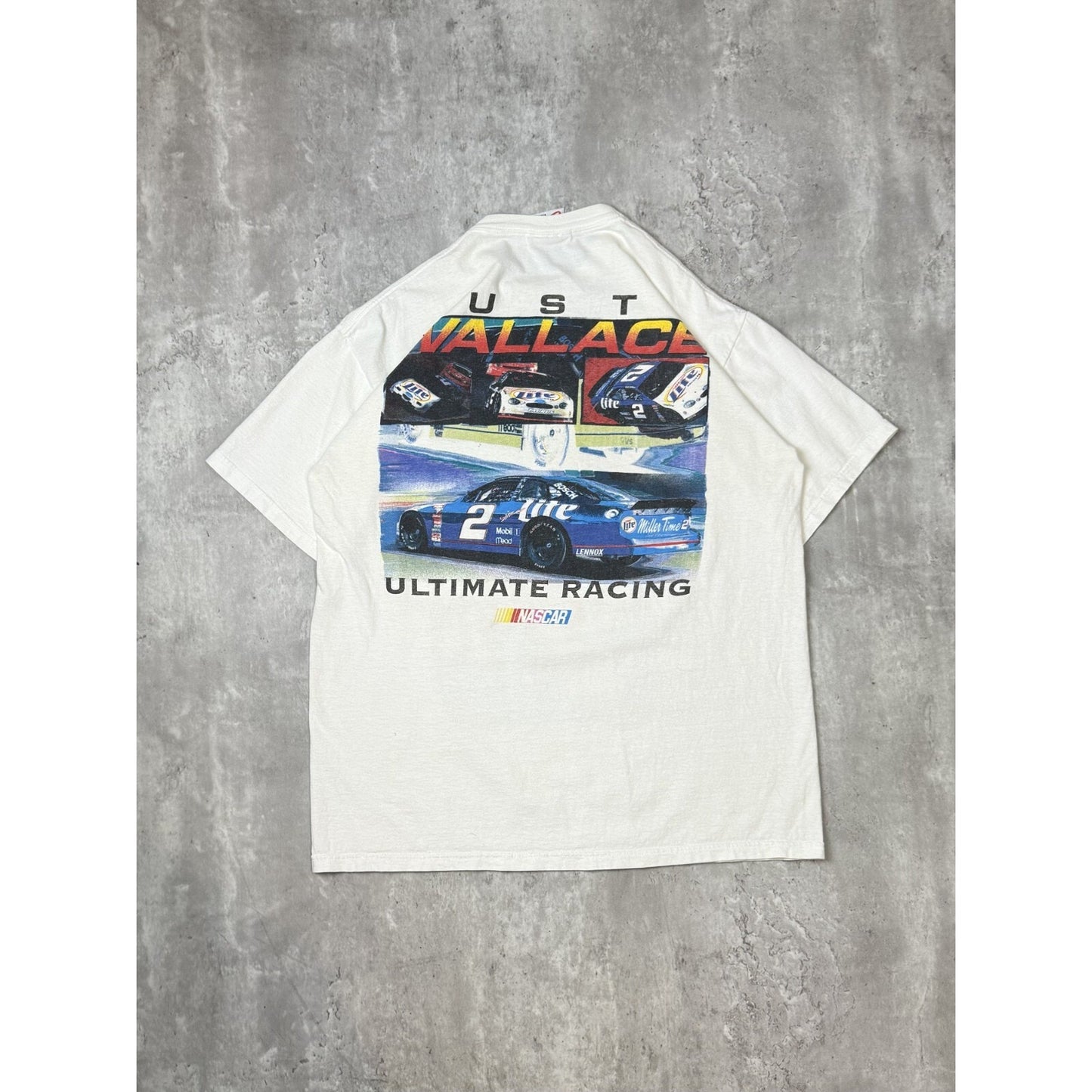 Vintage 90s Rusty Wallace Ultimate Racing Nascar Graphic T-Shirt Size Large