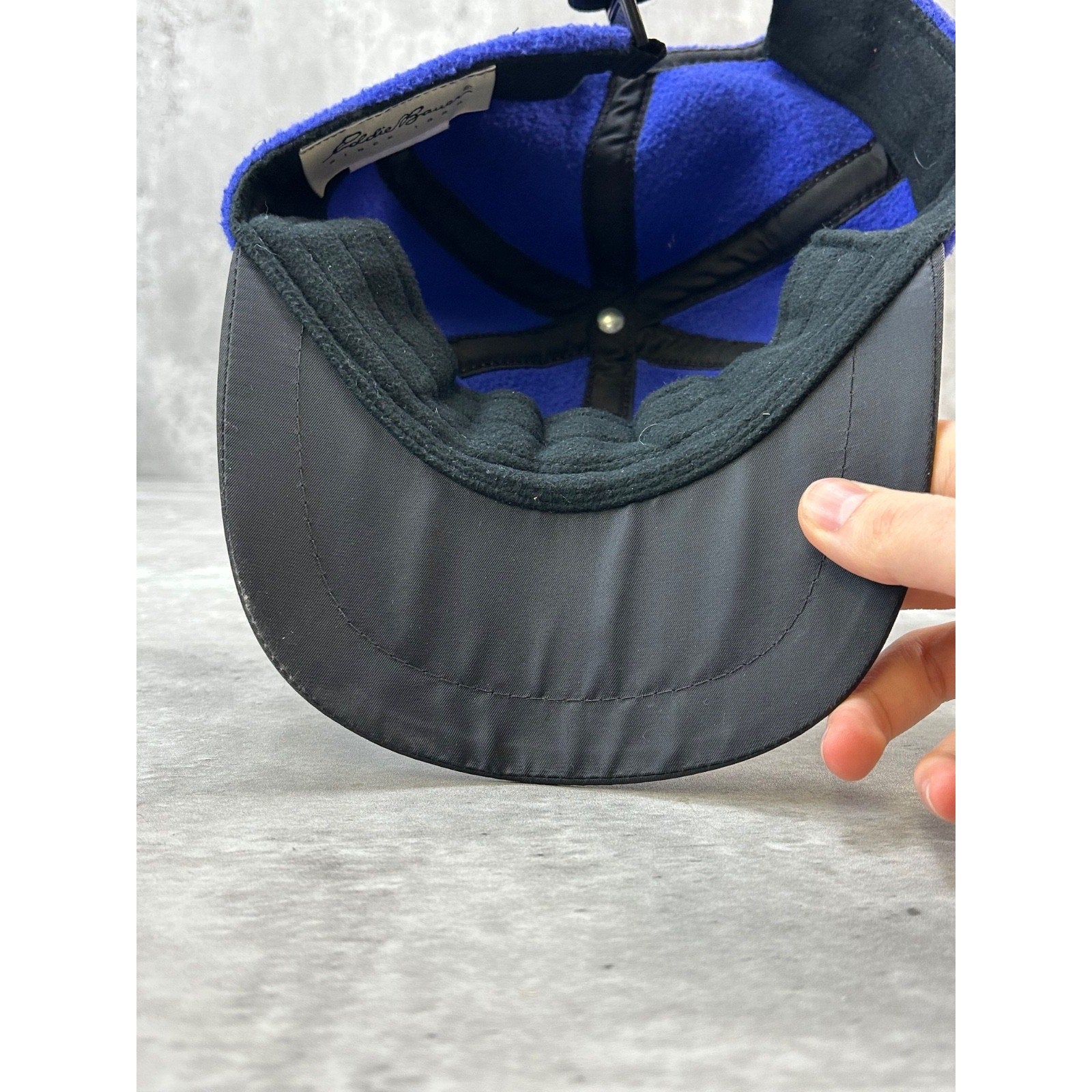 Vintage Eddie Bauer Fleece Six Panel Strapback Hat OSFA