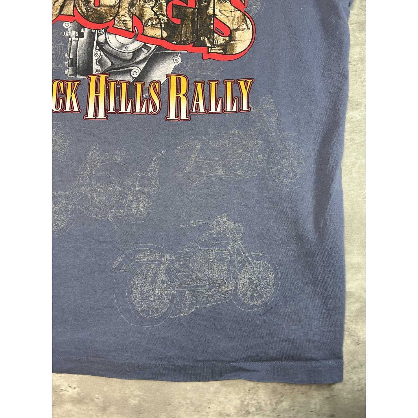 Vintage 1998 Sturgis Black Hills Rally Bald Eagle Graphic T-Shirt Size XL