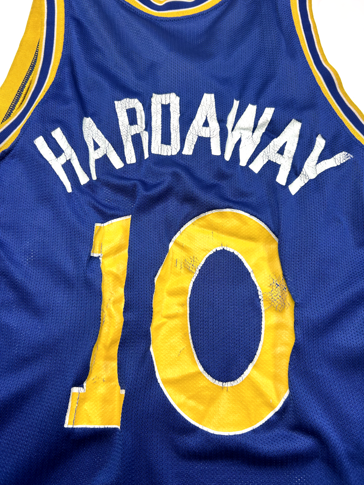 Vintage 90s Tim Hardaway #10 Golden State Warriors NBA Champion Jersey Sz Small