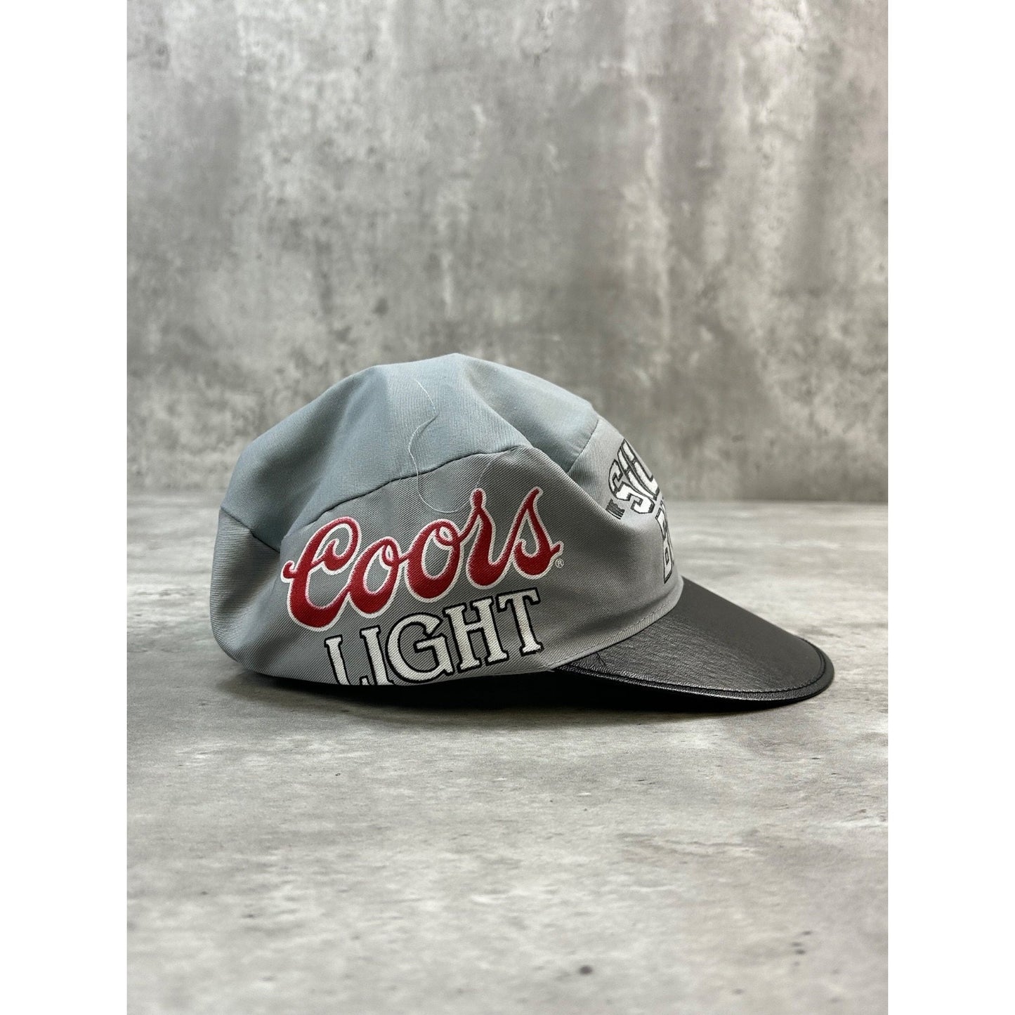 Vintage Coors Light Silver Bullet Graphic Spellout Beer Promo Hat OSFA