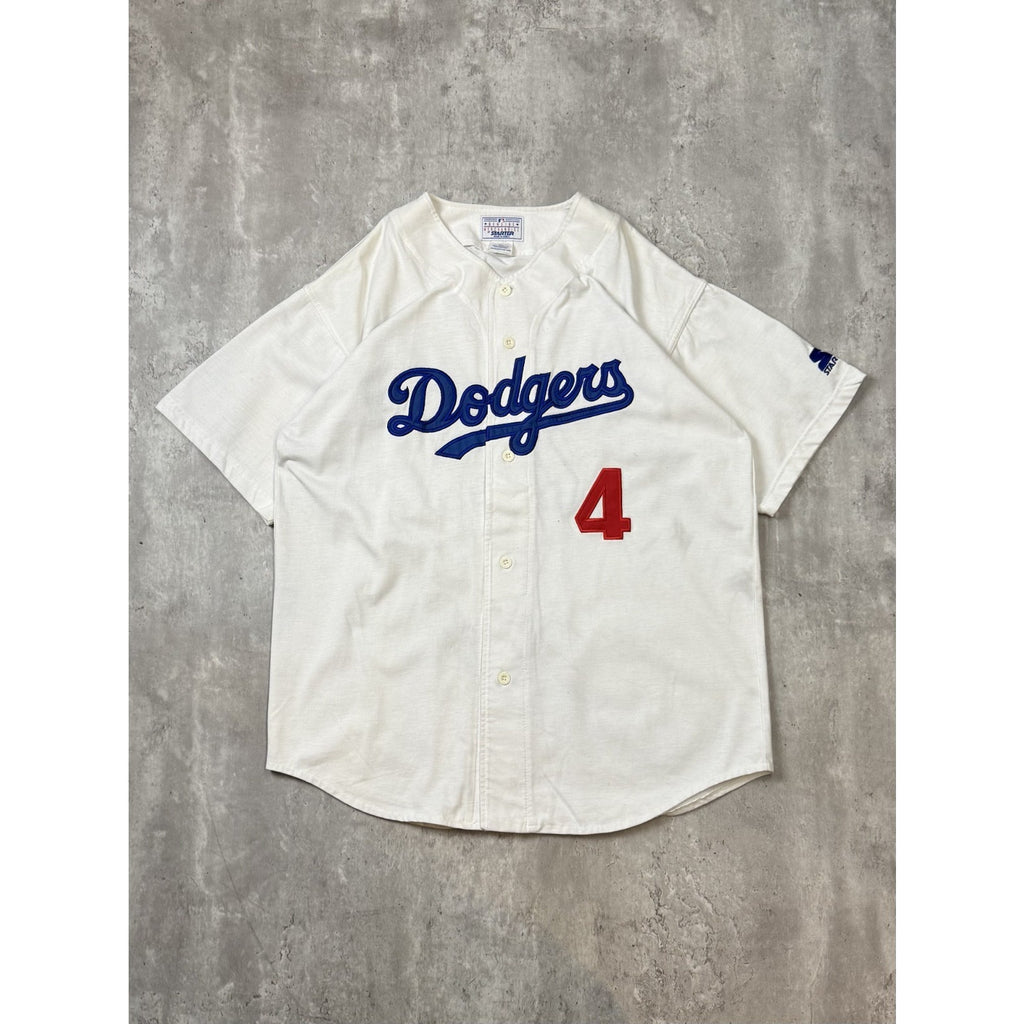 Vintage 90s Duke Snider #4 Los Angeles Dodgers MLB Stitched Starter Jersey Sz XL