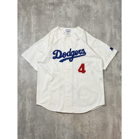 Vintage 90s Duke Snider #4 Los Angeles Dodgers MLB Stitched Starter Jersey Sz XL