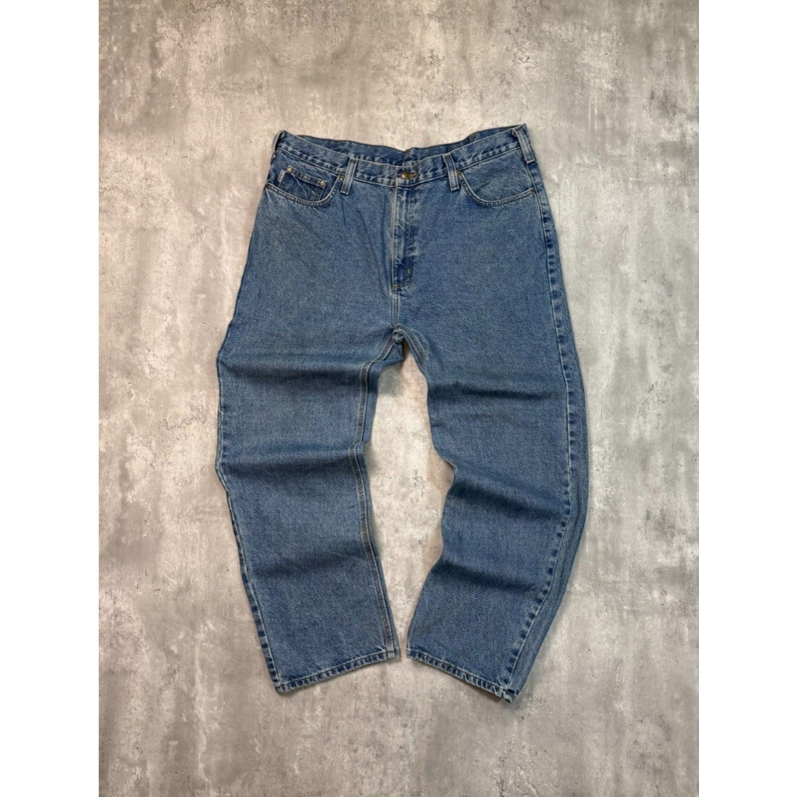 Vintage Carhartt Medium Wash Denim Workwear Pants Size 40