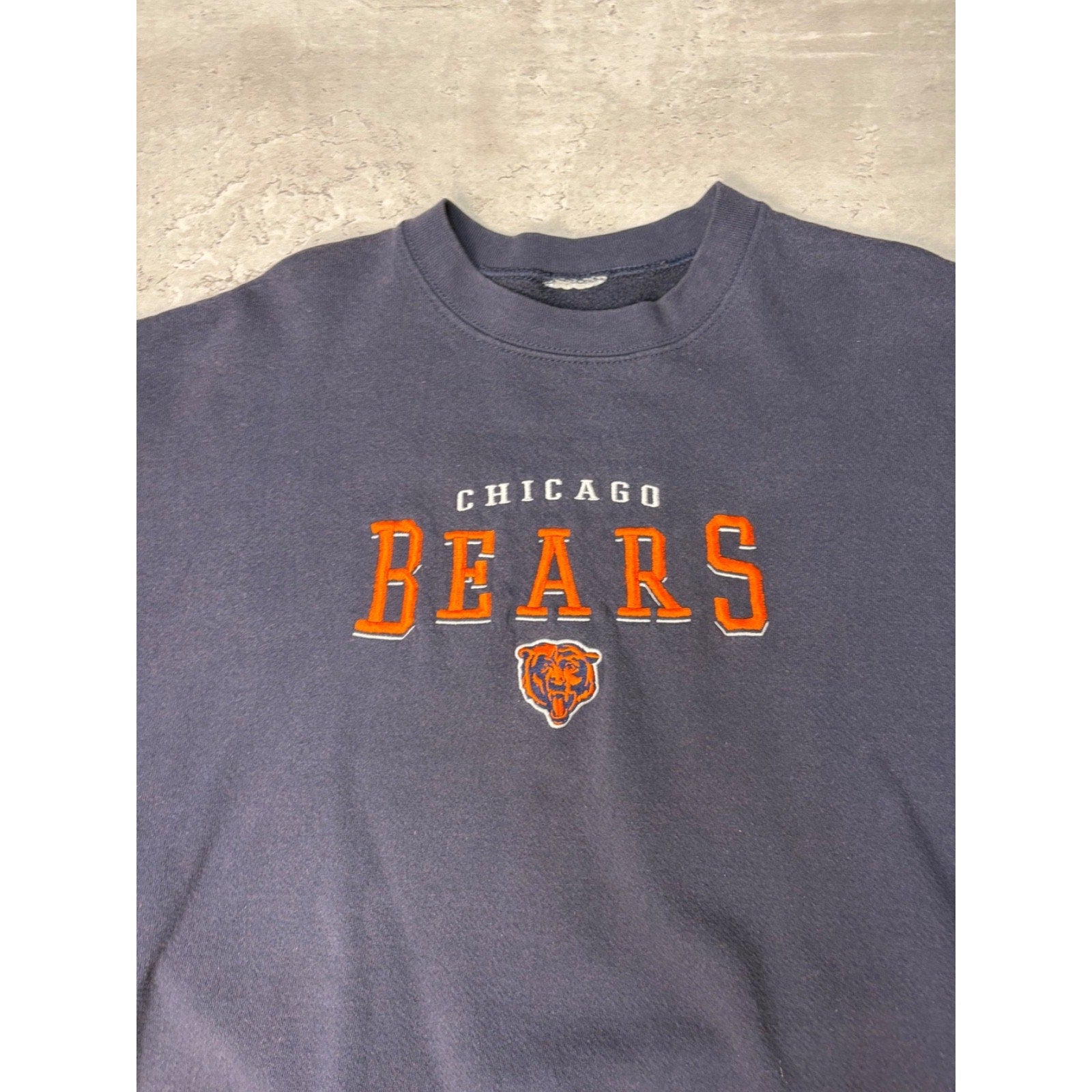 Vintage 90s Chicago Bears NFL Embroidered Logo Spellout Sweatshirt Size XL