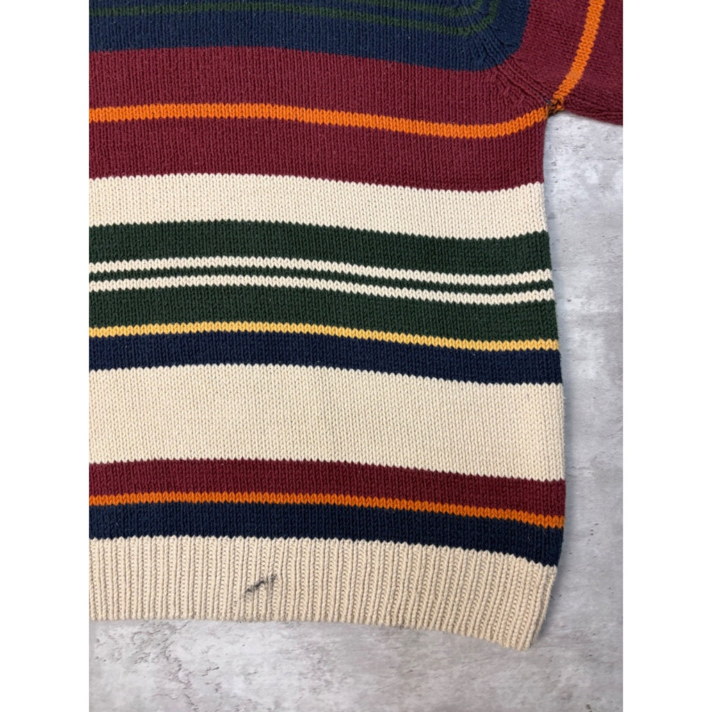 Vintage Dockers Multicolour Stripe Pullover Knit Sweater Size XL