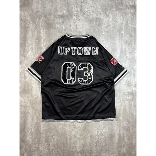 Vintage Y2K Uptown #03 Embroidered Spellout Pullover Baseball Jersey Size XXL