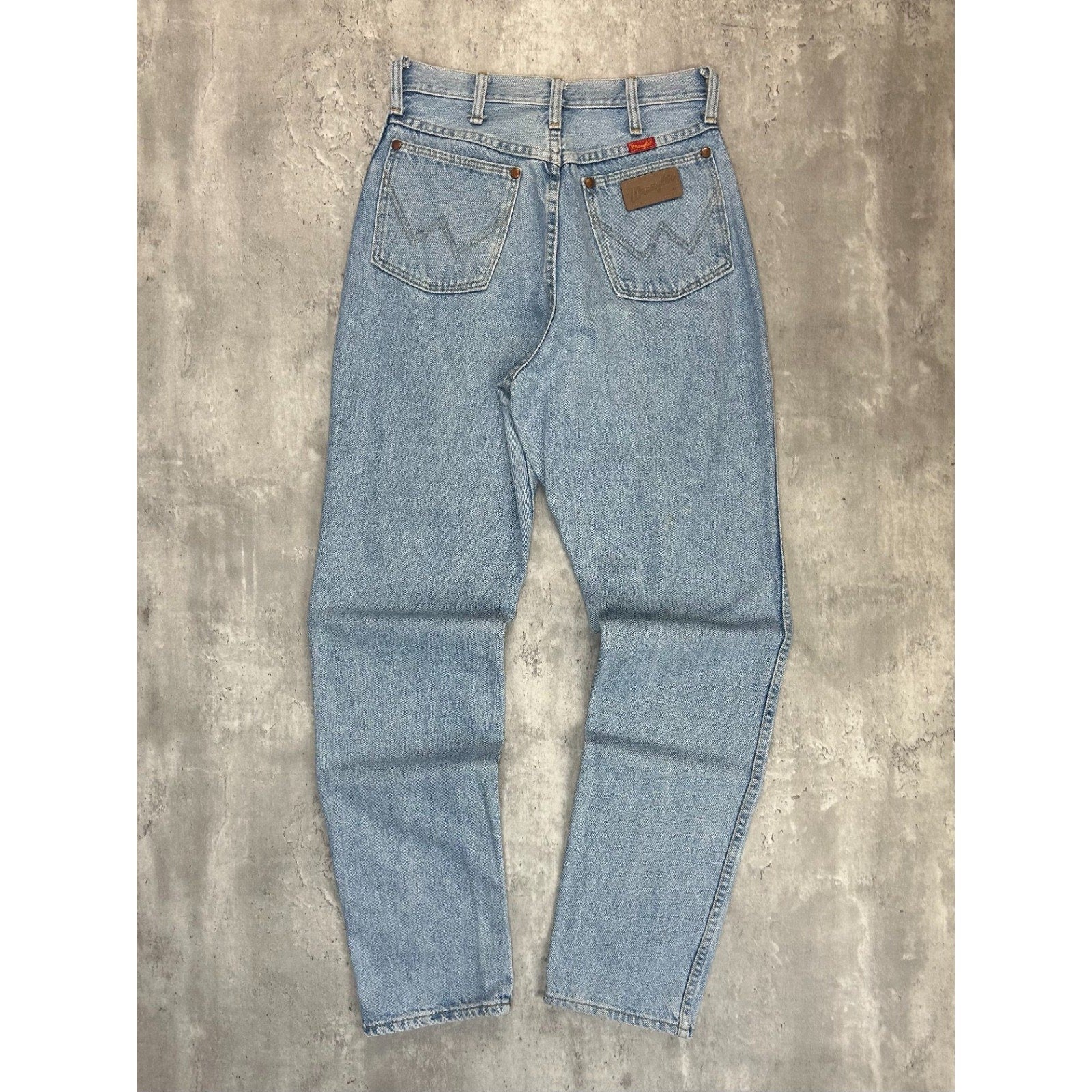 Vintage 80s/90s Wrangler Western Style Light Wash Denim Pants Size 27