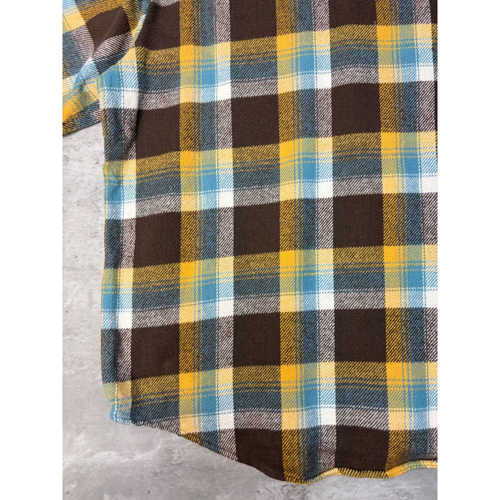 VTG 80s Big Mac Plaid Double Pocket Flannel Long Sleeve Button Up Shirt Size XLT