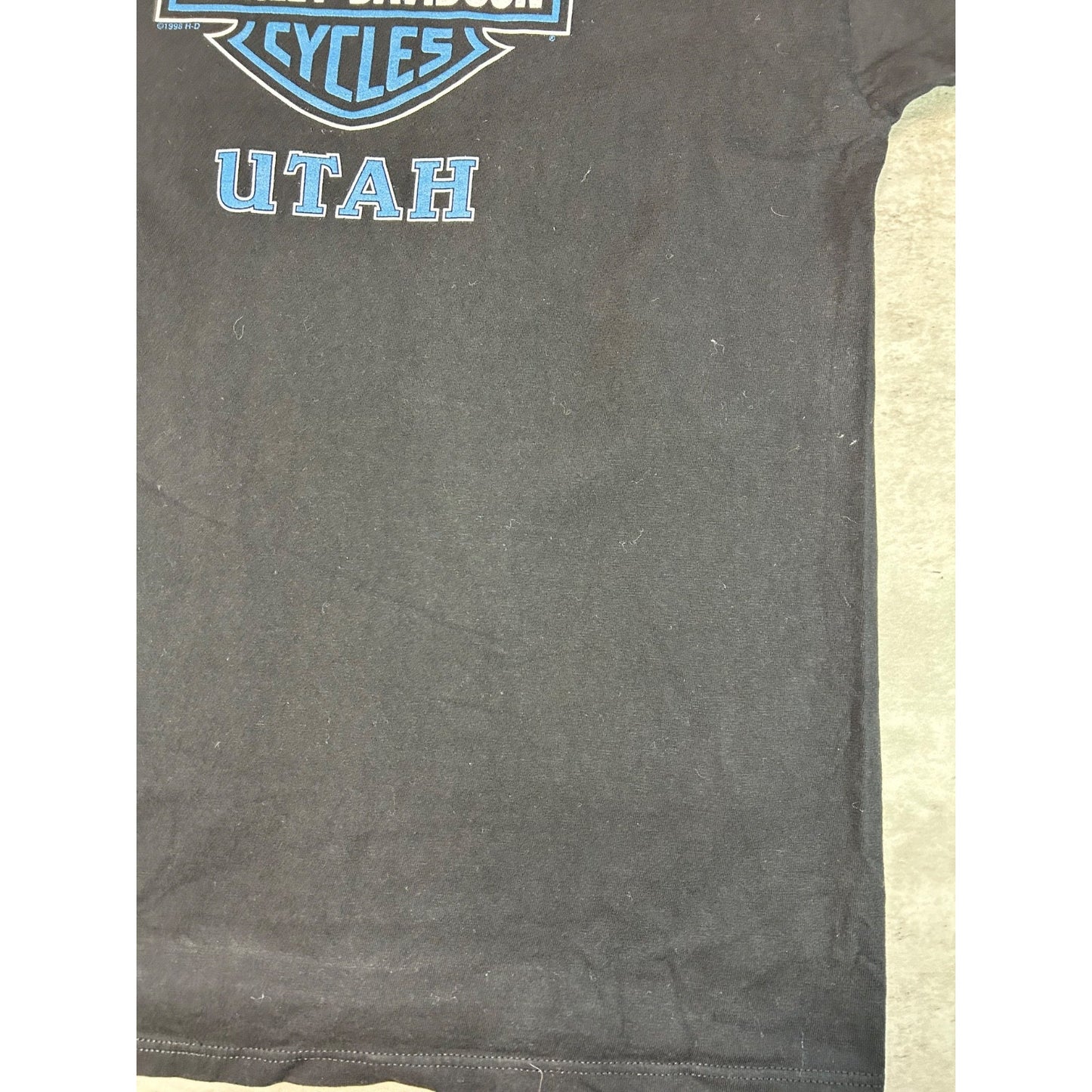 Vintage 1998 Harley Davidson Heaven Winged Engine Graphic T-Shirt Size XL