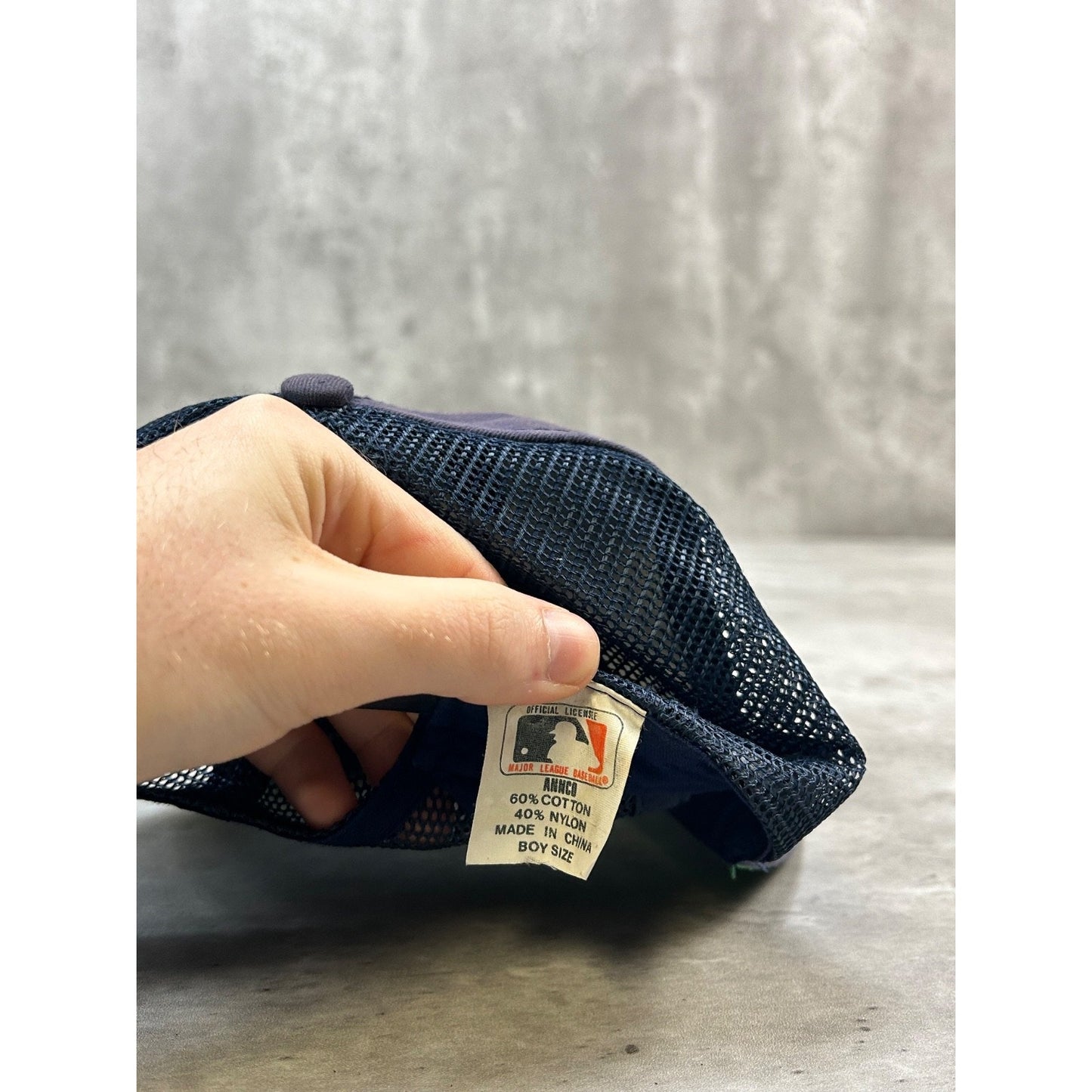 Vintage 80s/90s Detroit Tigers MLB Embroidered Logo Trucker Snapback Hat OSFA