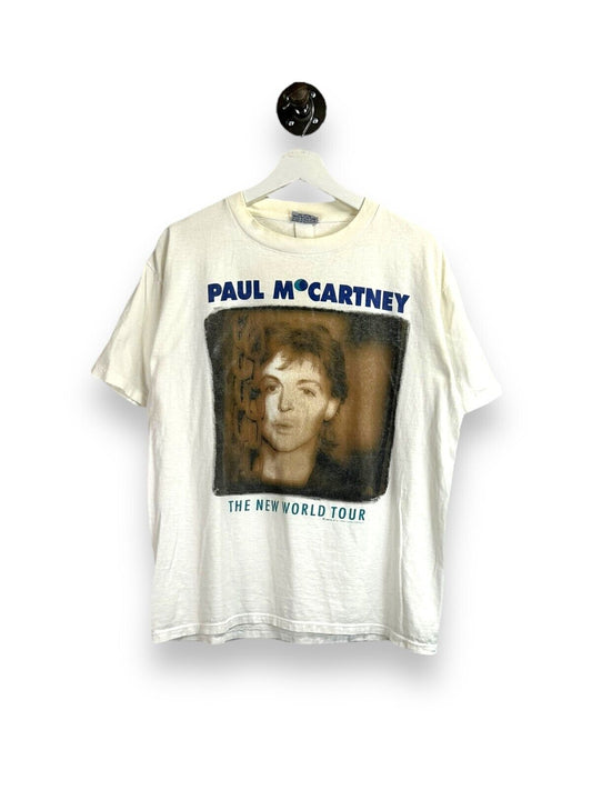 Vintage 1993 Paul McCartney The New World Tour Rock Music T-Shirt Size Medium